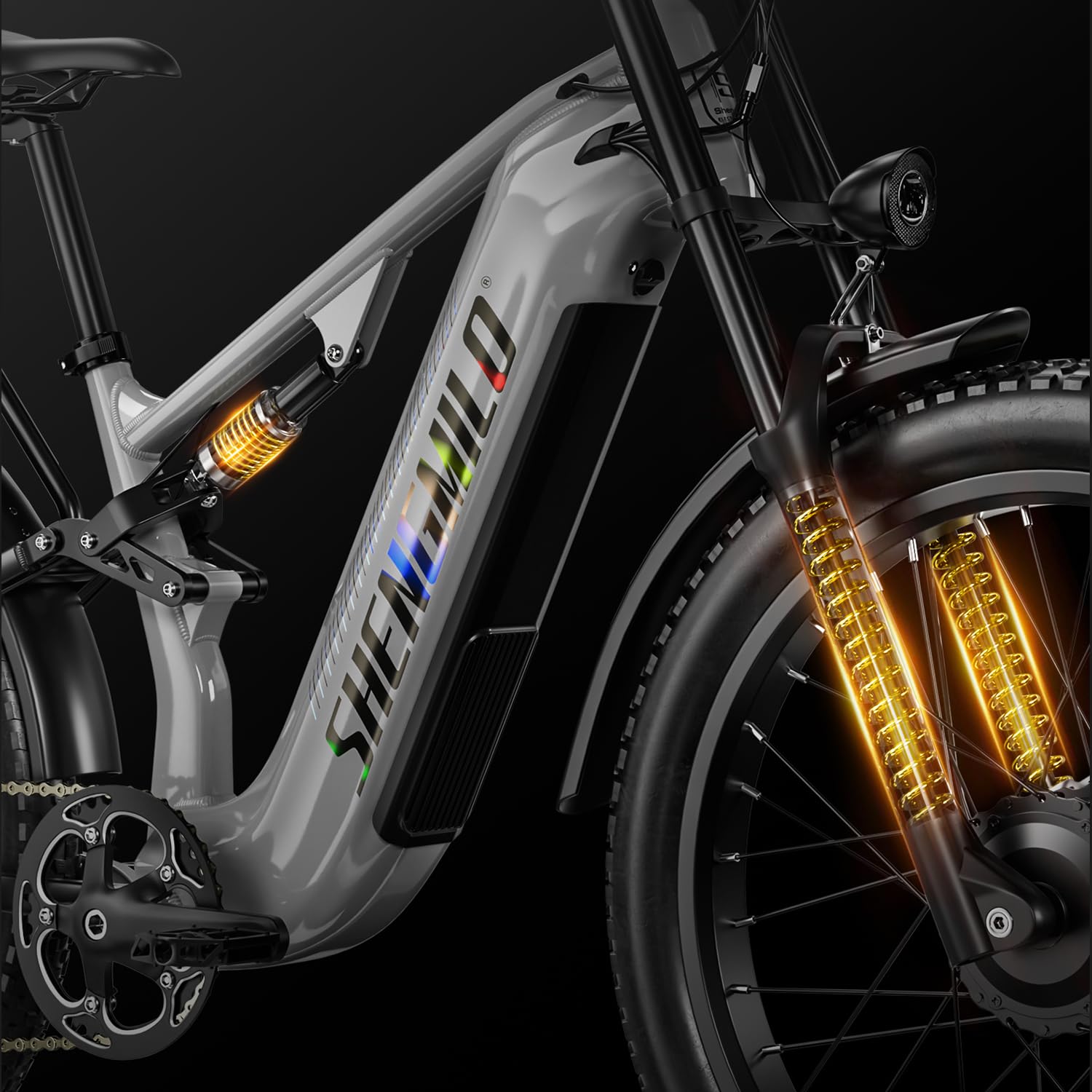 shengmilo S600pro Doppelmotor Elektro-Mountainbike, 48V25AH Batterie 7 Gang Ölbremse ebike, Dual Shock Elektrofahrrad, DREI Fahrmodi