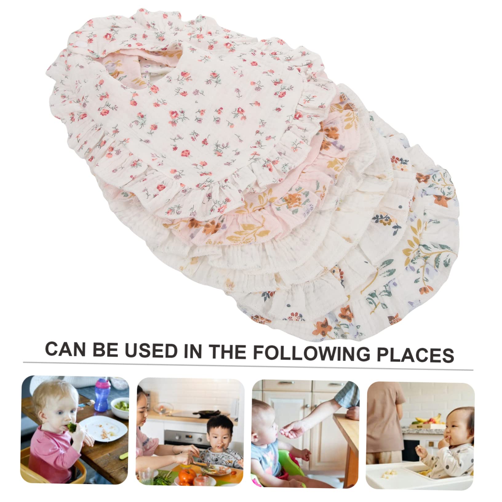 VICASKY 12pezzi Bavaglini Per Ragazzo Ragazza Cotone Da Bavaglini Lavabili Per Ragazzo Ragazza Con Design Assorbenti e Morbidi Per Svezzamento e Teething Accessori Eleganti e