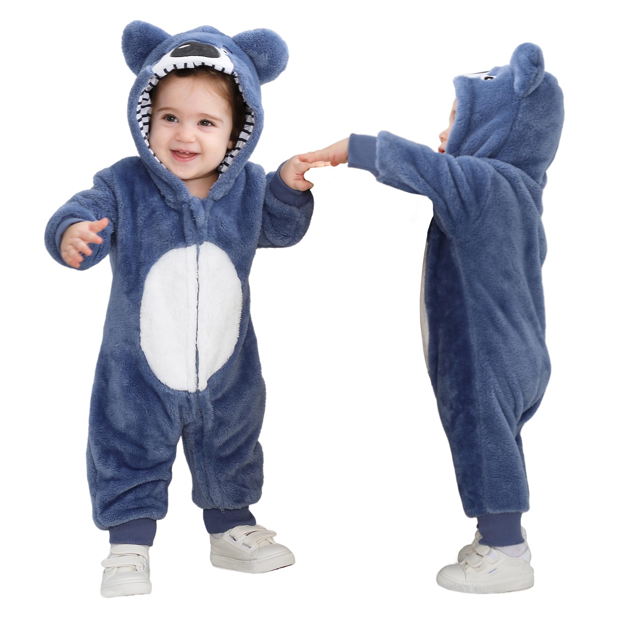 TONWHAR Toddler Kids Halloween Cosplay Costume Koala Inspired Romper for Baby