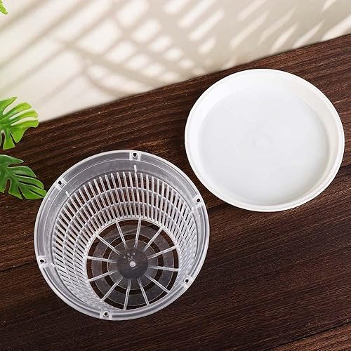 Miniatura 2 de Macetas de orquídeas de 4.3 pulgadas5.5 pulgadas con agujeros, maceta de malla, estomas, contenedor de plantas controladas por raíces con agujeros