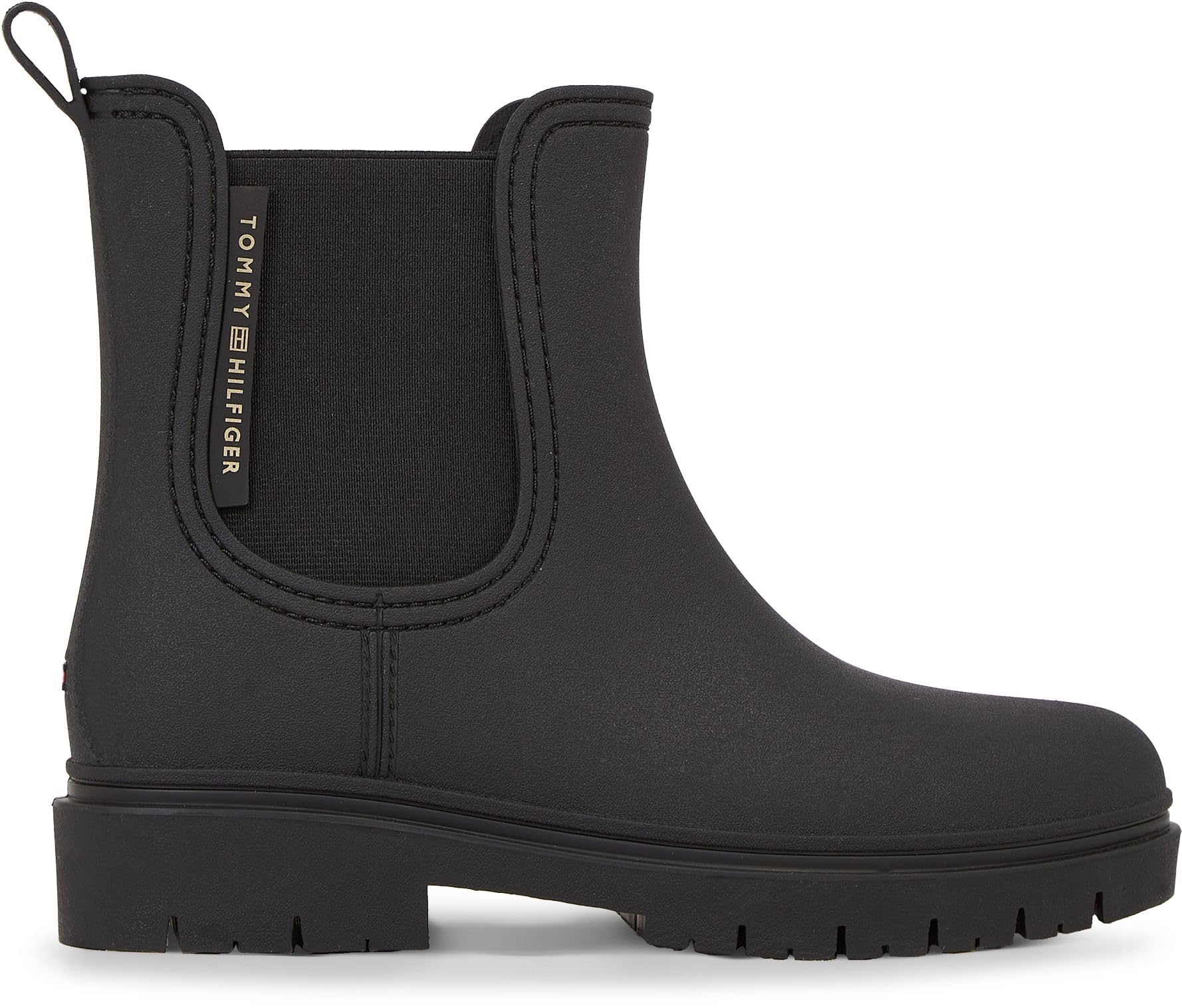 Tommy Hilfiger Damen Gummistiefel Halbhoch, Schwarz (Black), 36 – Ansicht 4