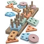 Zartores Montessori Toys for 1 2 3 Year Old Boys Girls Gifts, Wooden Shape Sorter Toys for Ages 2-4, Toddler Learning Toy Puzzles Birthday Gift Ages 1-3