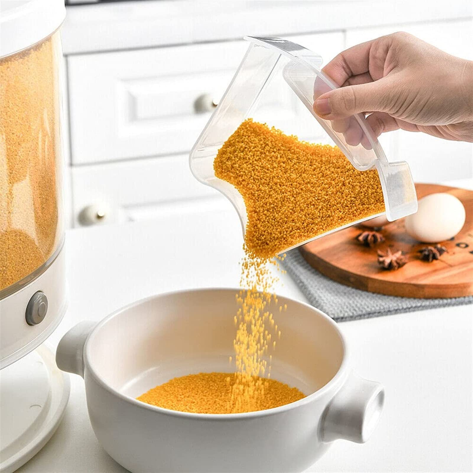 Distributeur Alimentaire Rotatif - Récipient De Stockage