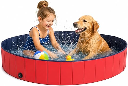 Photo PawHut Piscine Pliable pour Chien 120cm