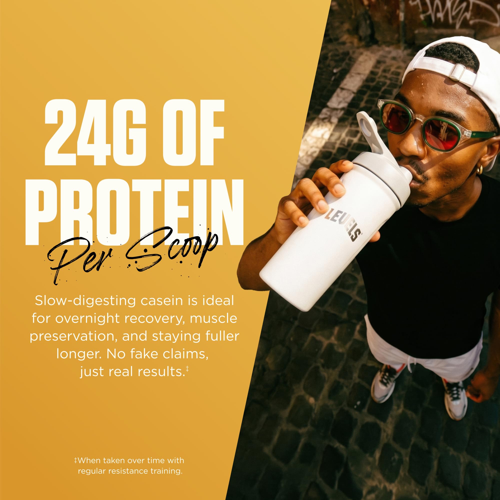 Levels 100% Micellar Casein Protein, Hormone Free, Vanilla Bean, 4LB — Amazon image 5