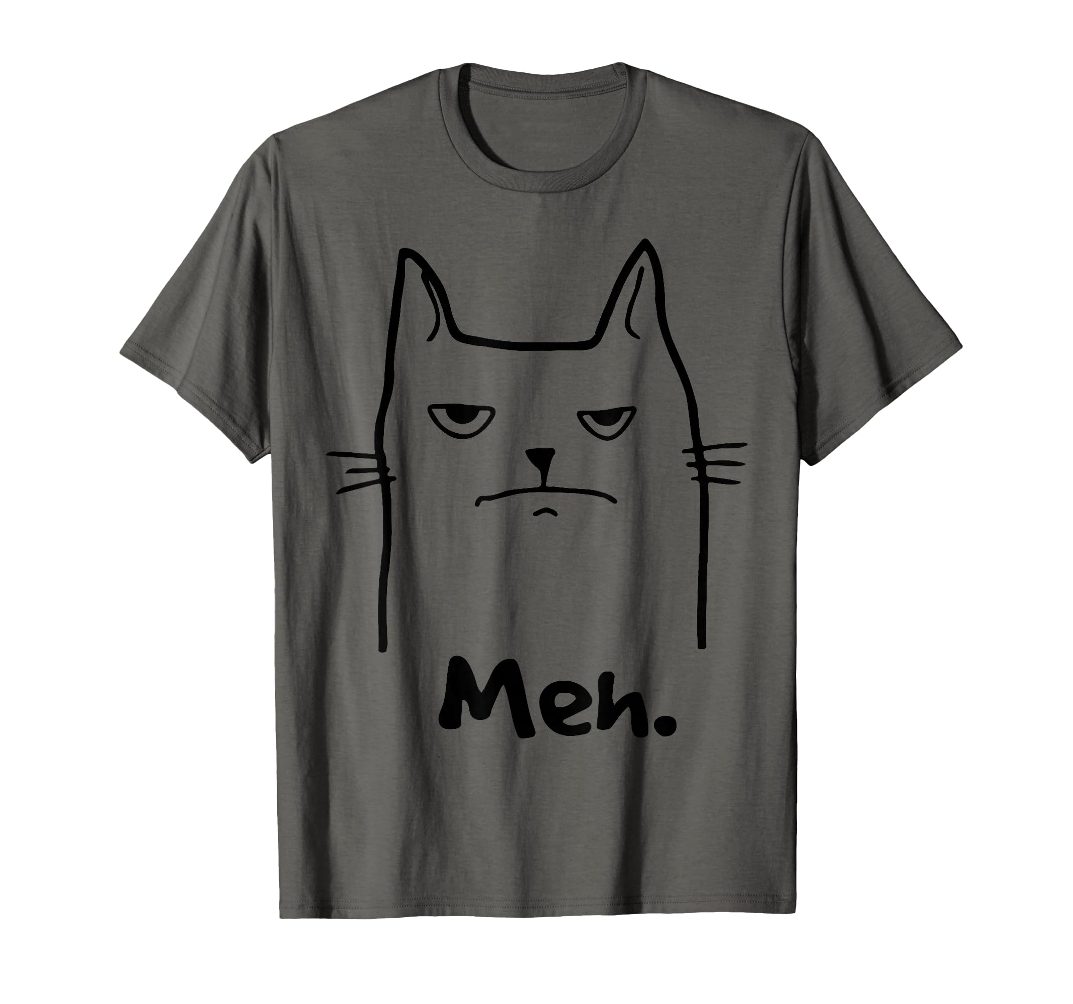 Funny Cute Meh Cat Meow Kitty Lover Japanese Kawaii Anime T-Shirt