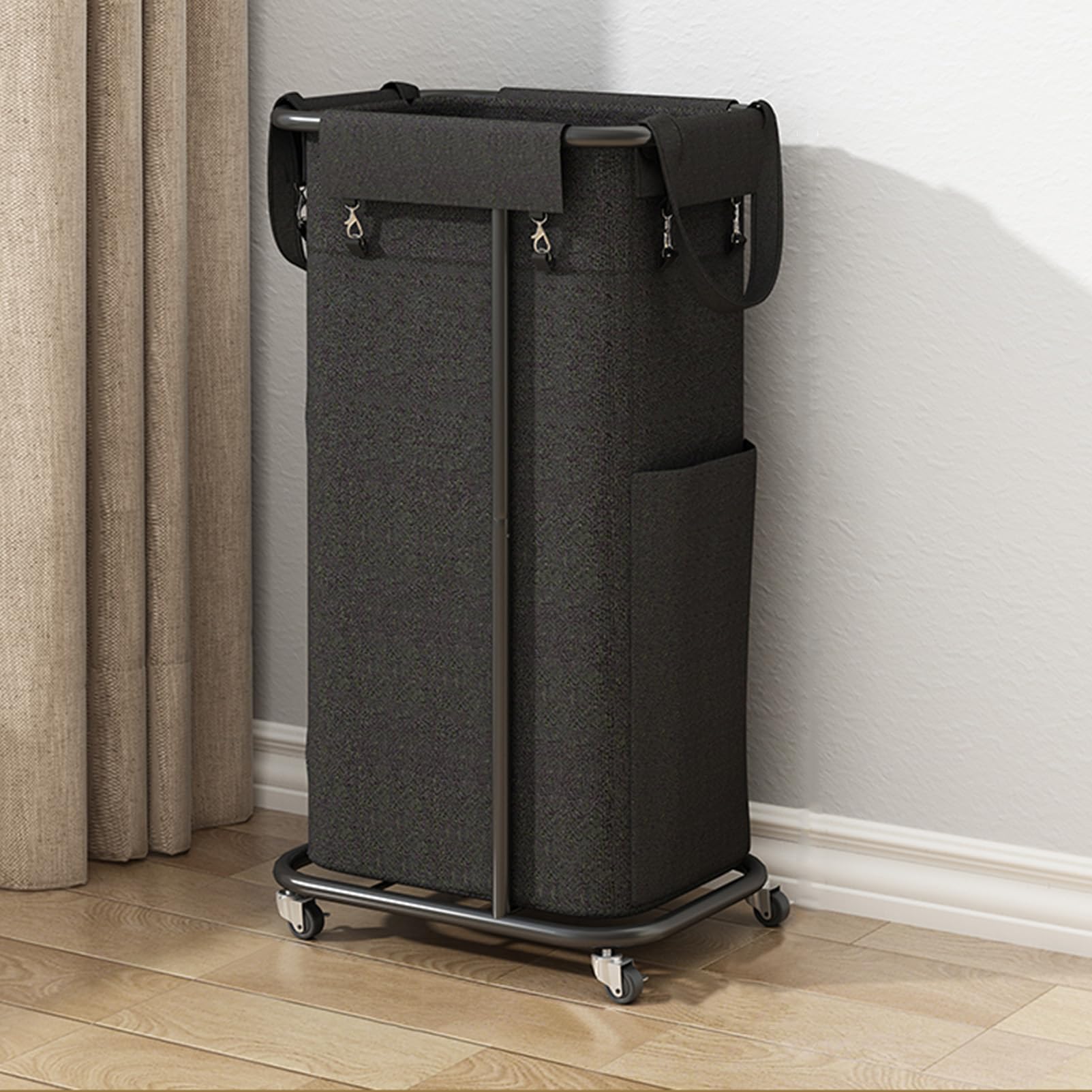 TUOYIBO Dirty Clothes Storage Basket, Dirty Clothes Basket, Bathroom Put Clothes Basket, Bathroom Laundry Basket, Removable Household Shelf