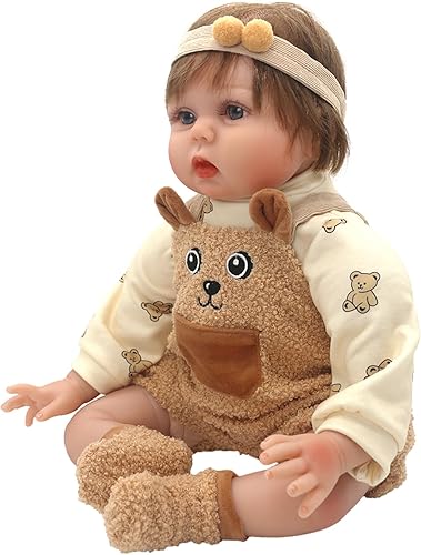 Miniatura 3 de AISITE Ropa de muñecas de bebé de 18 pulgadas, lindos trajes de vestir y accesorios para muñecas Reborn de 18 a 20 pulgadas (1, G)