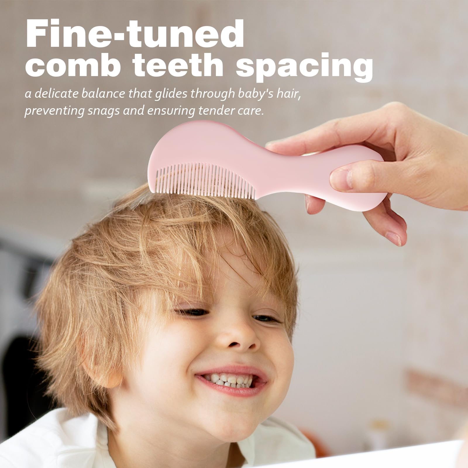 Juego de peine para el pelo de bebé, cepillo suave para el pelo del bebé, juego de peine de pelo de bebé recién nacido, cepillo y peine para el cuidado del bebé, cepillo para el cuidado del bebé, para