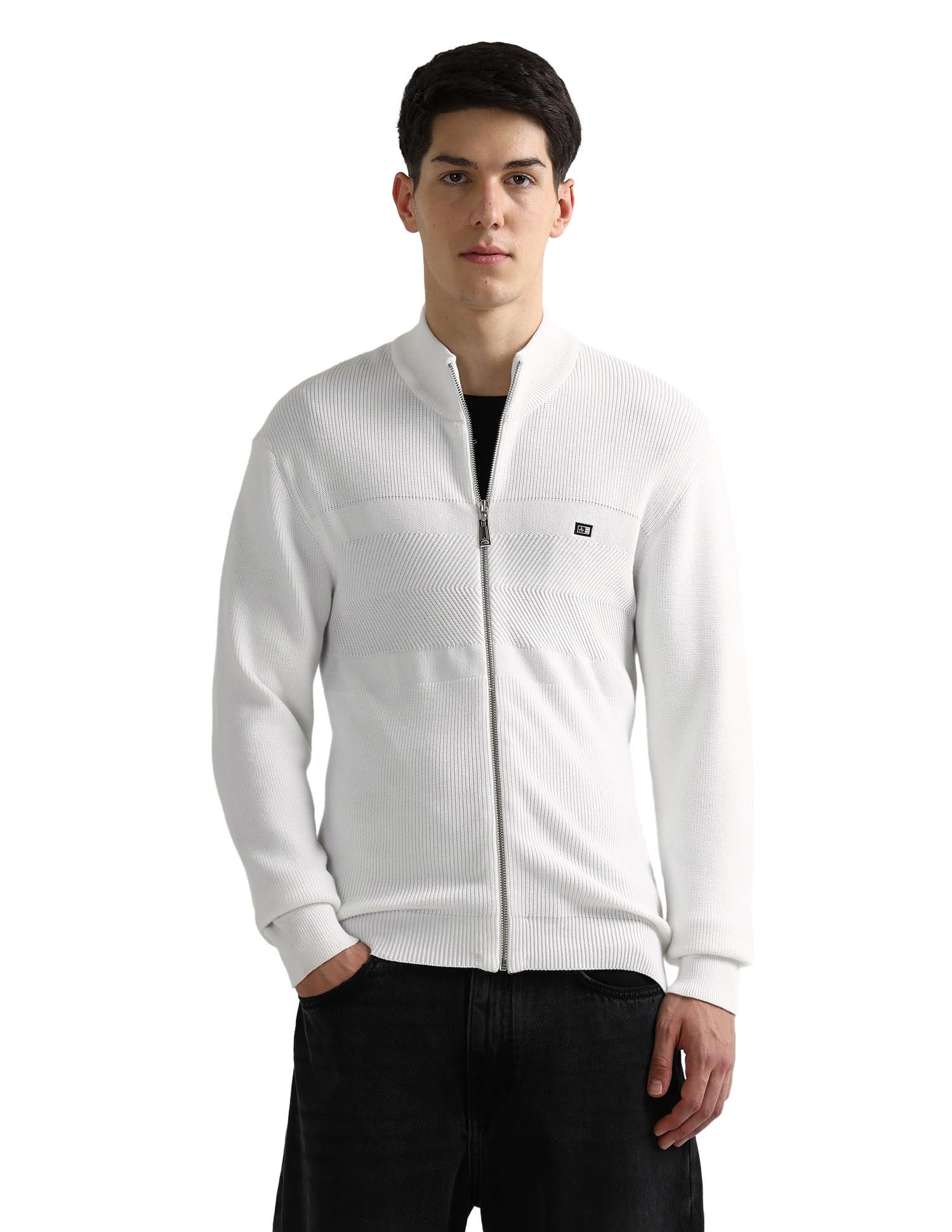 arrow sports Arrow Sport Men's Textured Regular Fit Sweater-picture-26