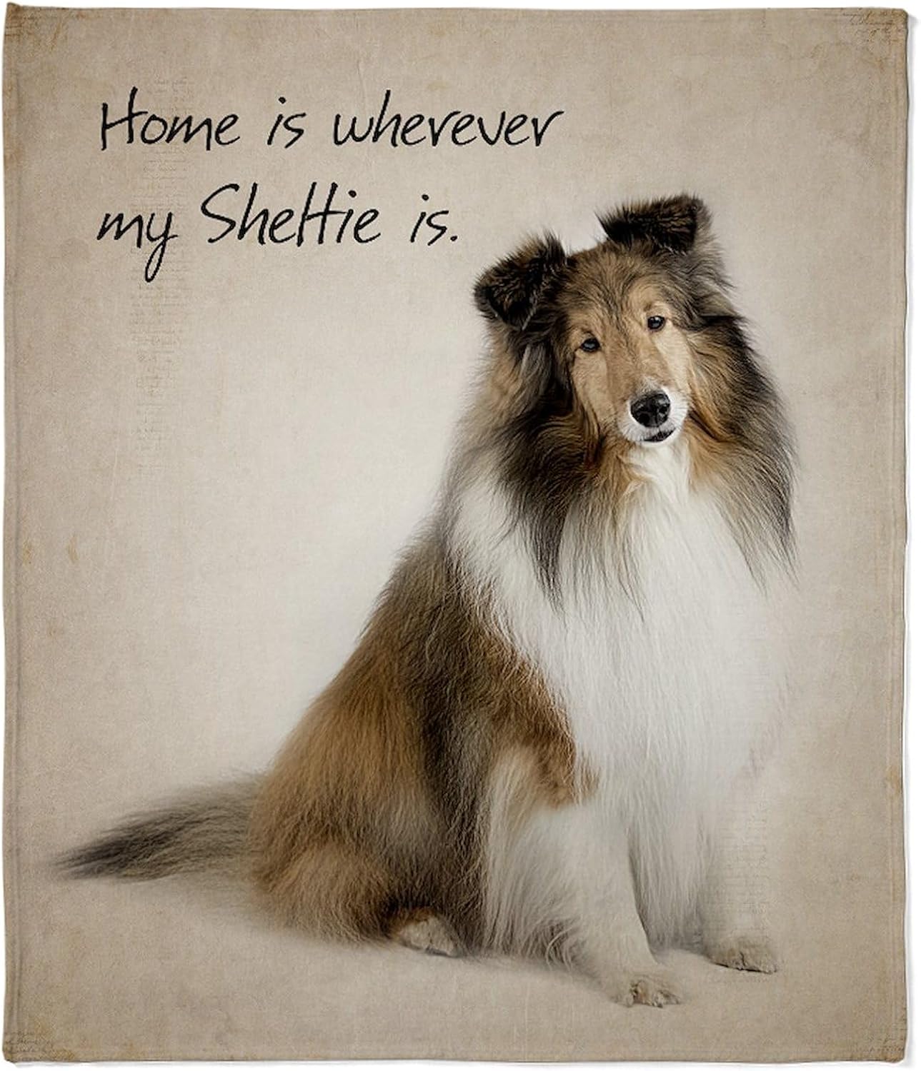 CafePress Sheltie Throw Blanket Super Soft Fleece Plush Throw Blanket, 60"x50"