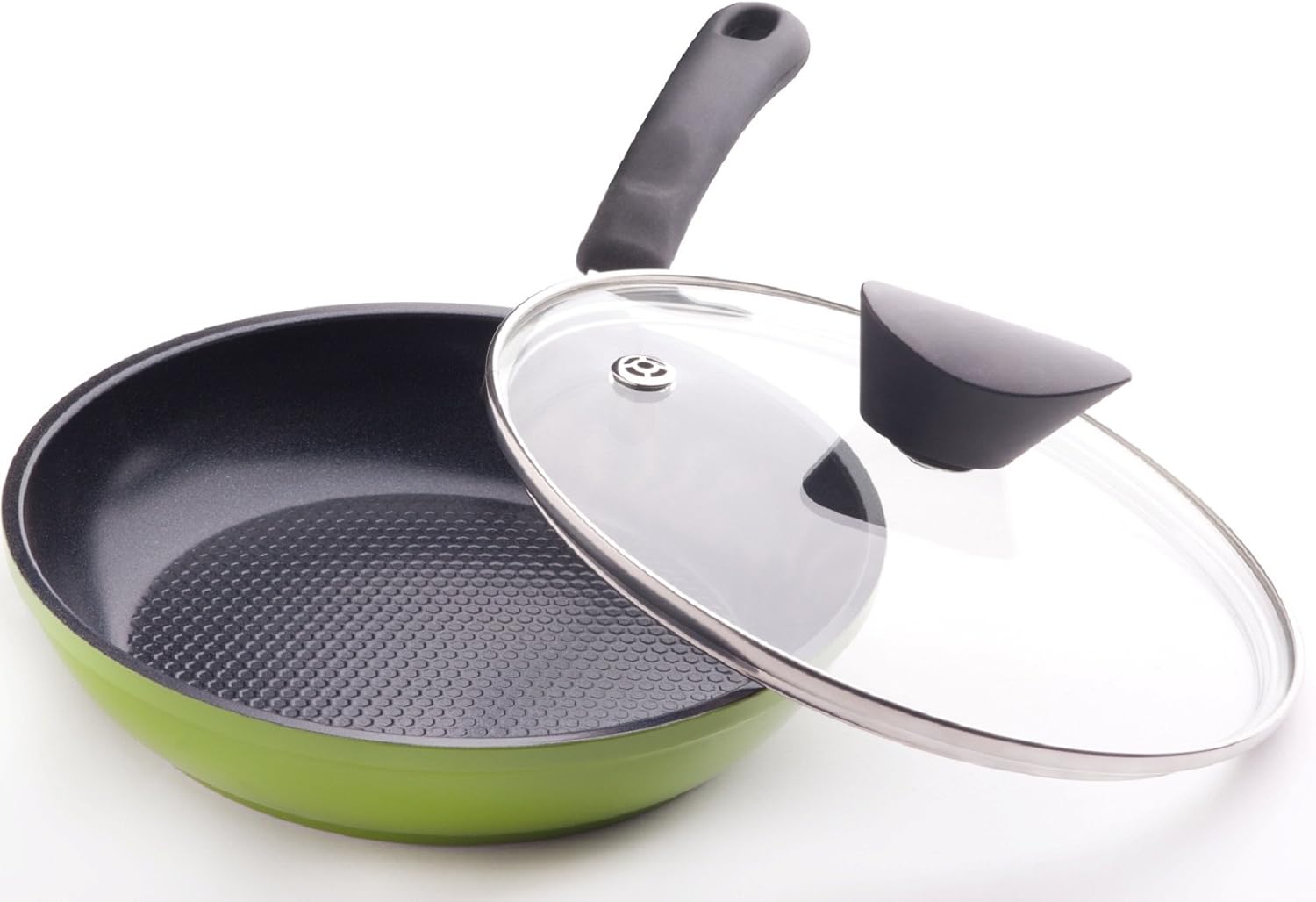 12" Earth Frying Pan Lid in Tempered Glass, by Ozeri