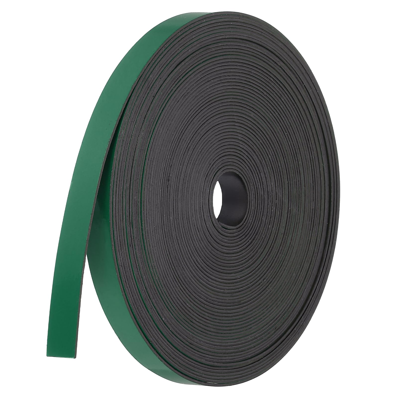 PATIKIL Magnetic Strip Roll, 32.8ft x 0.4" Fridge Magnets Tape Flexible Writable Dry Erase Refrigerator Magnet Sticker Label with Adhesive Back Sheet for DIY Craft Whiteboard, Green