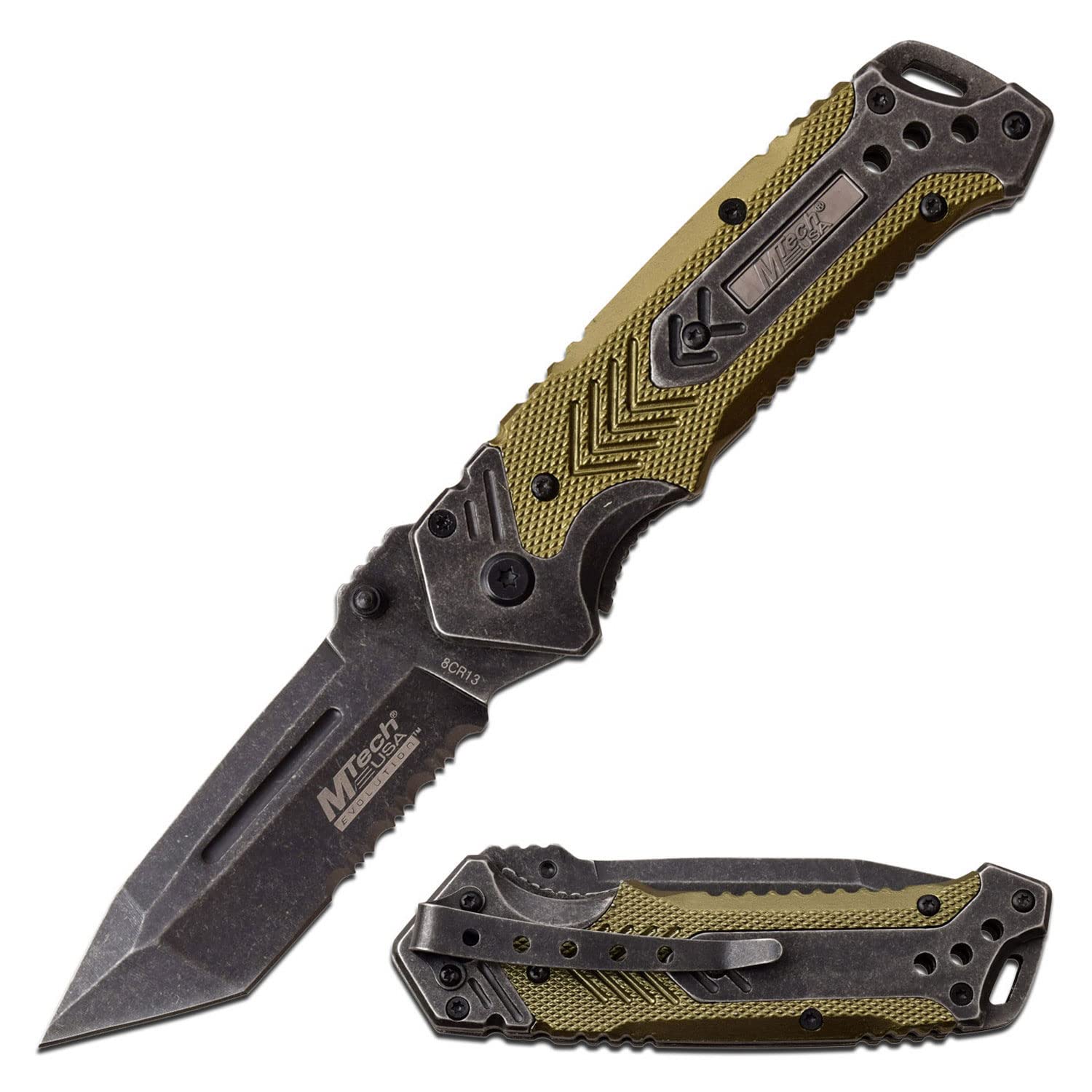 MTech Evolution Spring Assisted Knife - MTE-A026-GN