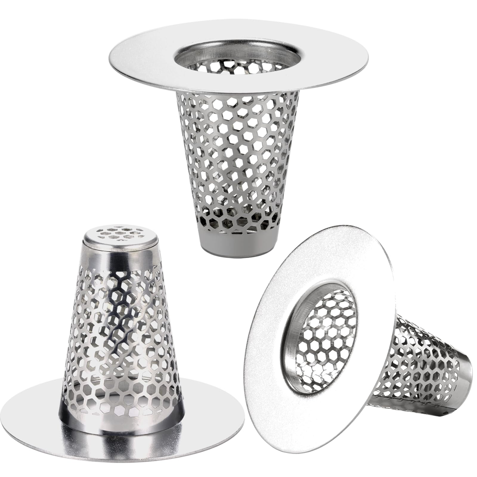 Photo 1 of Anteecana Bathroom Sink Drain Strainer, Silver