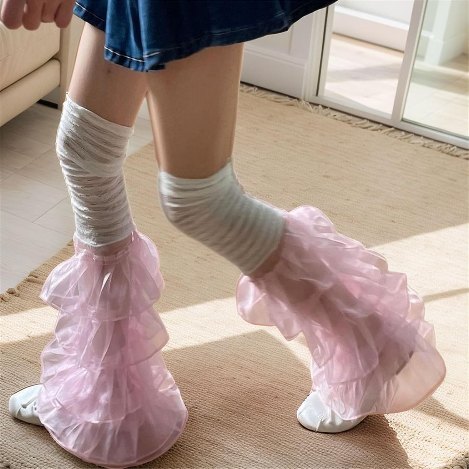 Sup-Coente Cute Leg Warmers for Women Y2k Alt Scene Goth Fashionable