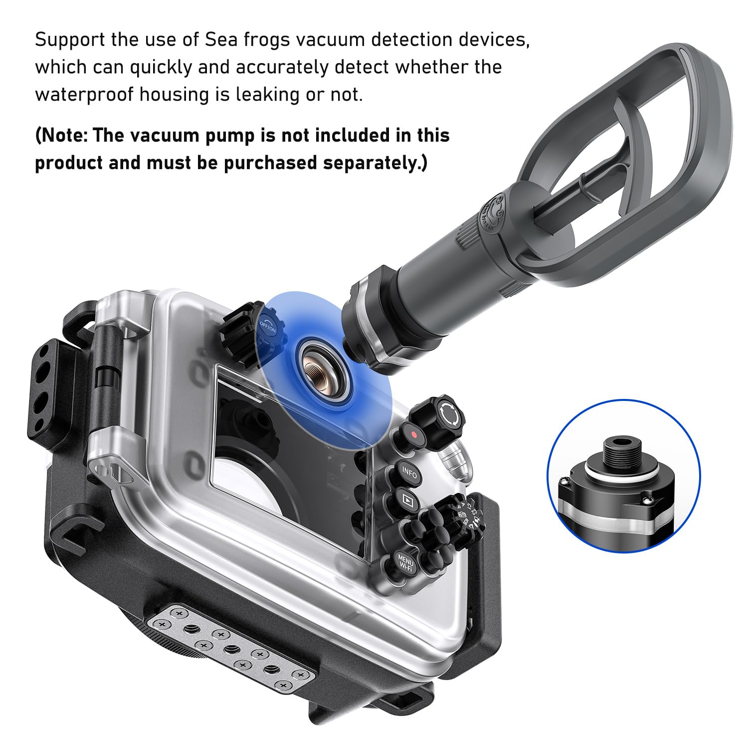 Amazon | Sea frogs TG6防水ハウジングケース TG-6カメラ用 60m/195