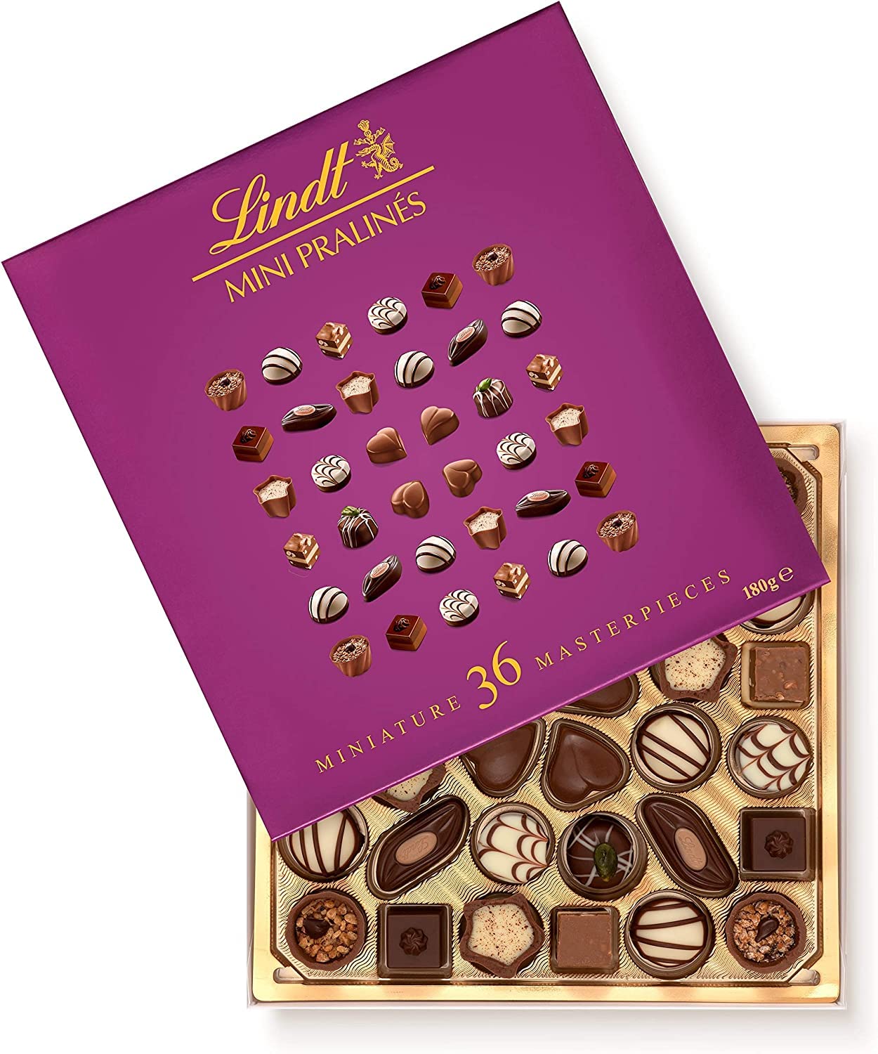 Lindt - Juego de 3 mini bombones (tamaño XL, 180 g)