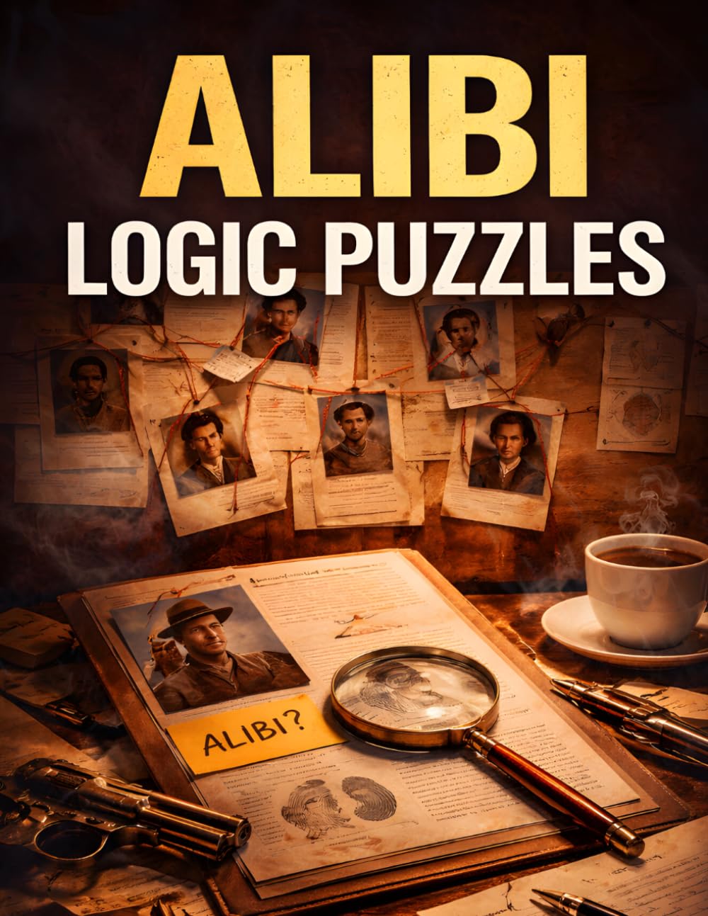 Alibi Logic Puzzles: 25 Mind Bending Cases to Solve, Spot the Lies, and Catch the Culprit