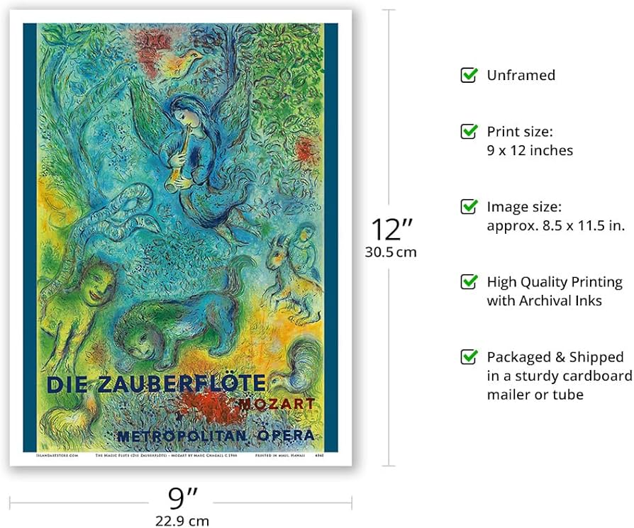 the Magic Flute/マルク シャガール/ポスター Amazon.com: Die Zauberflöte (The Magic Flute) - Mozart