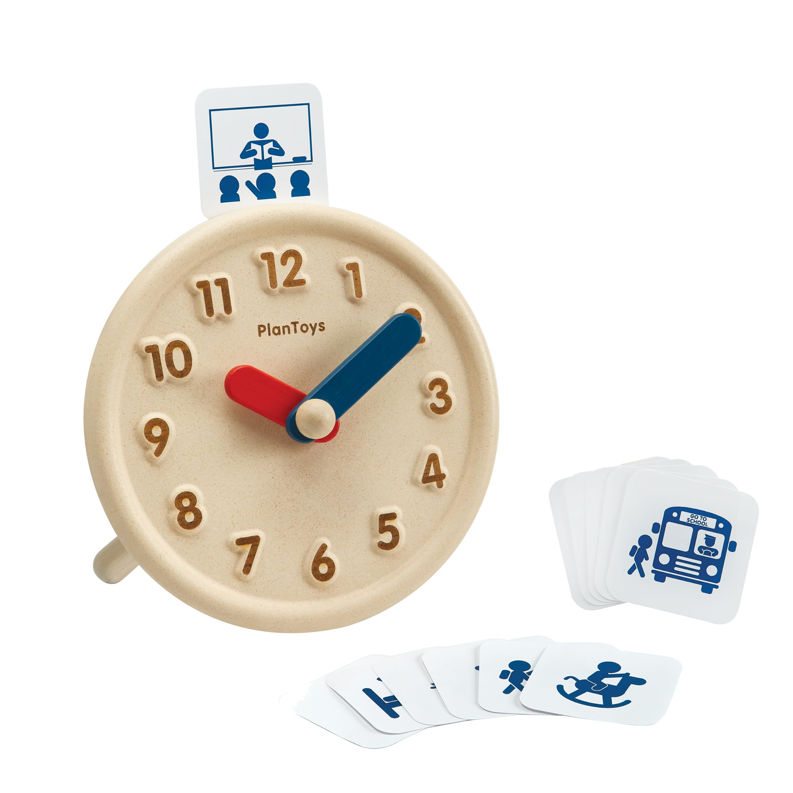 PLAN TOYS - My First Clock - Wood - PT5458