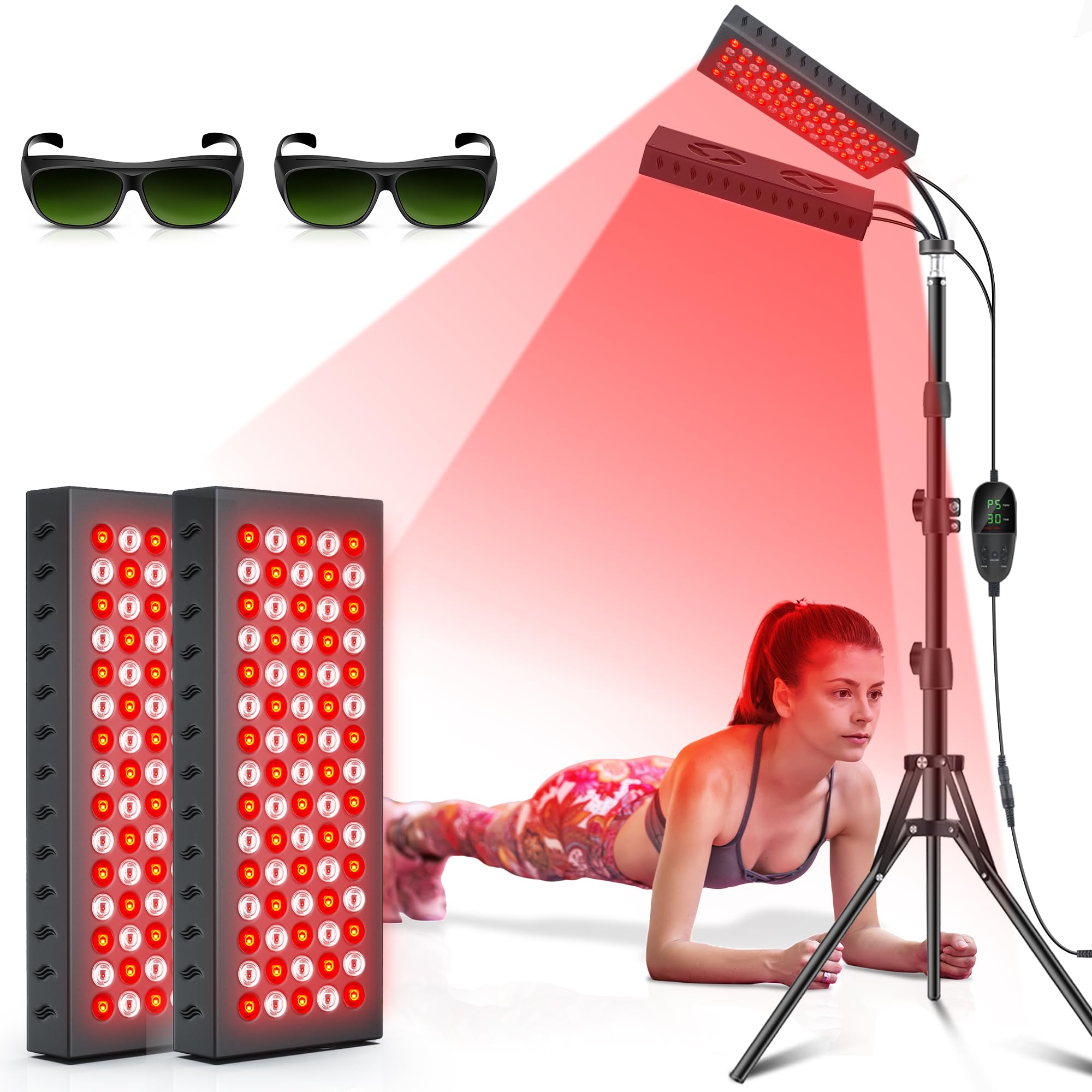 Amazon.com: Red Light Therapy for Body, 55W Dual-Headed Infrared