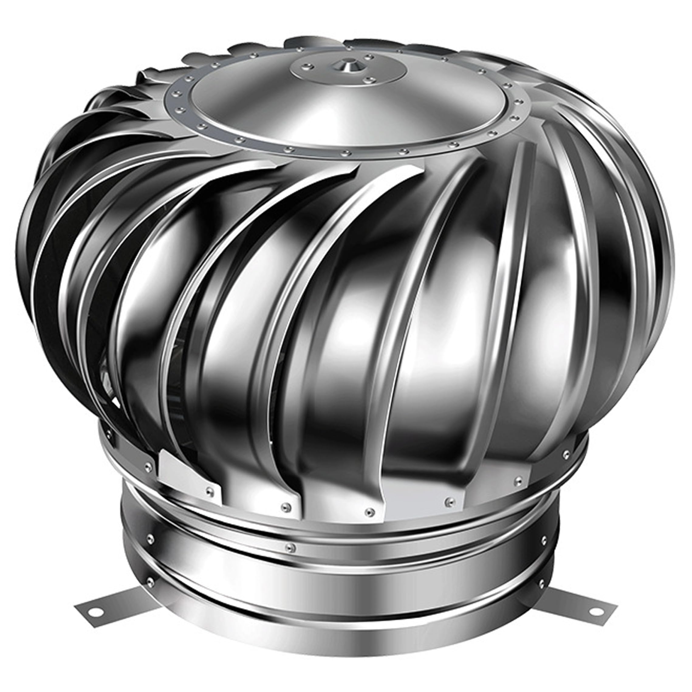 Turbina eólica de 300 mm para ventilación de techo de acero inoxidable anticorrosión