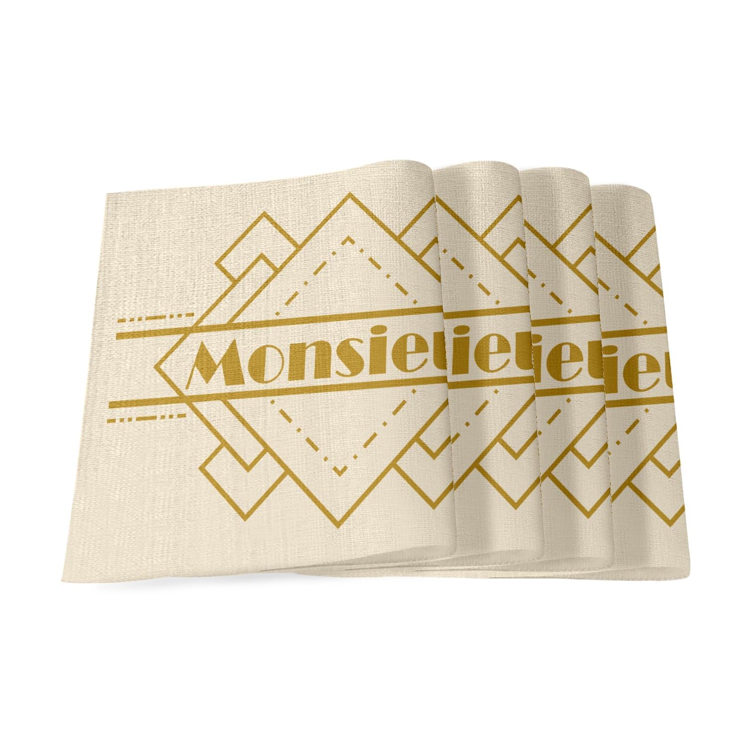 Sets de table en lin vintage Monsieur Homme pour des moments chaleureux