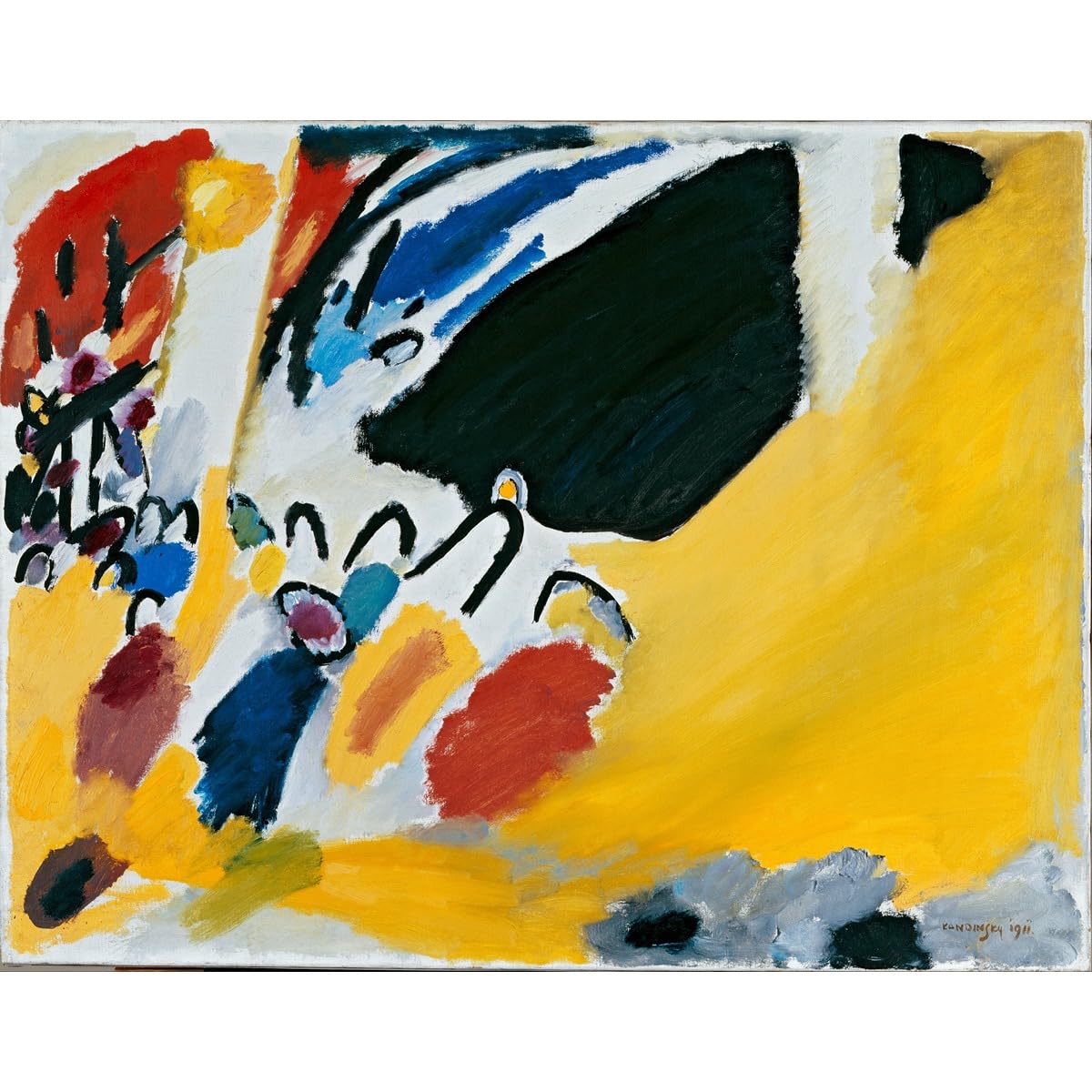 Kandinsky Impression III Toile Grand Format Roulée Anti-UV - 2
