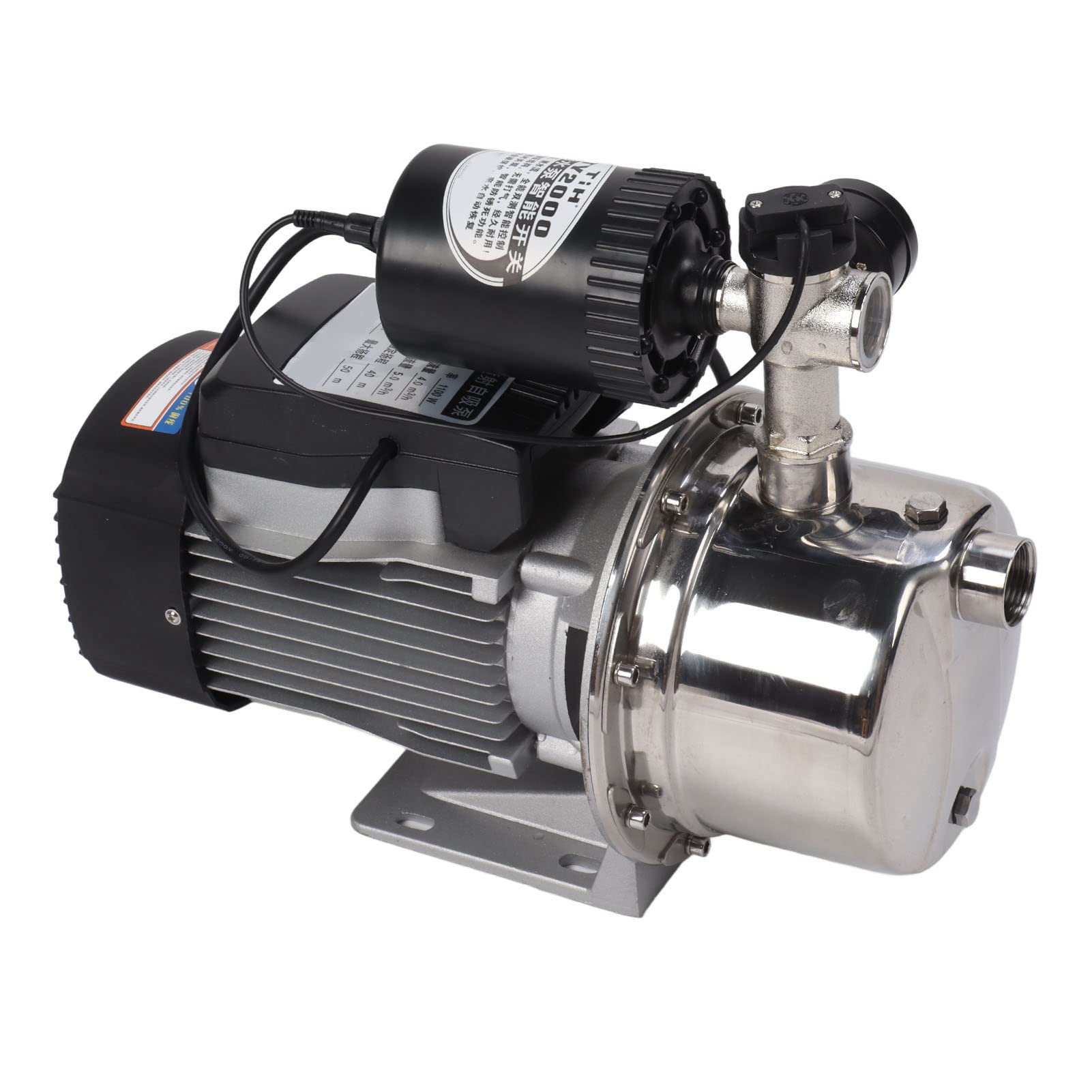 Pompa Jet ze Stali Nierdzewnej 1100W, Pompa Wspomagająca 1 Cal do