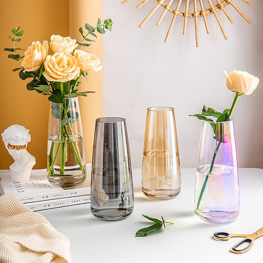 Amazon.co.jp: 【Yuuming】ガラス フラワーベース 花器 花瓶