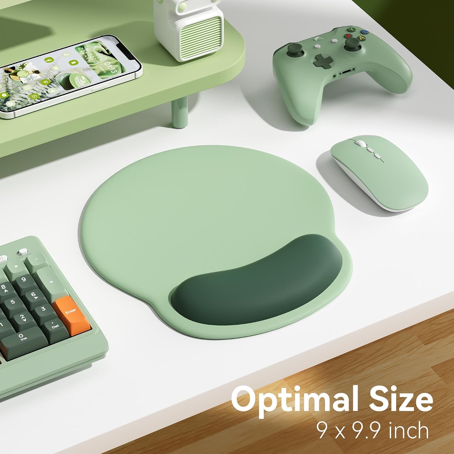 Ergonomic Mouse Pad with Wrist Rest Support,Cute Portable Mousepad image 3