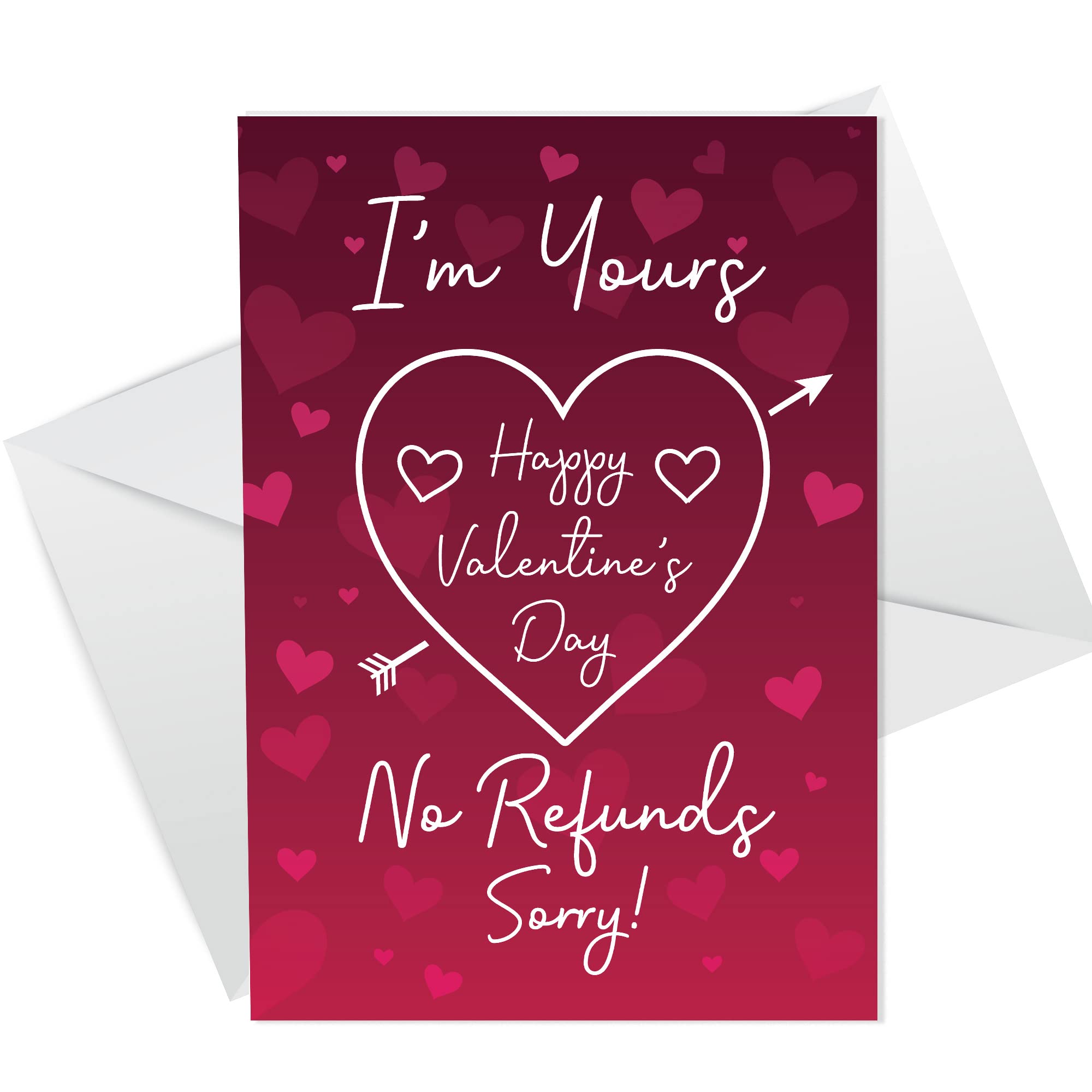 Im Yours Happy Valentines Day Card Funny Joke Card For Boyfriend Girlfriend Husband Wife