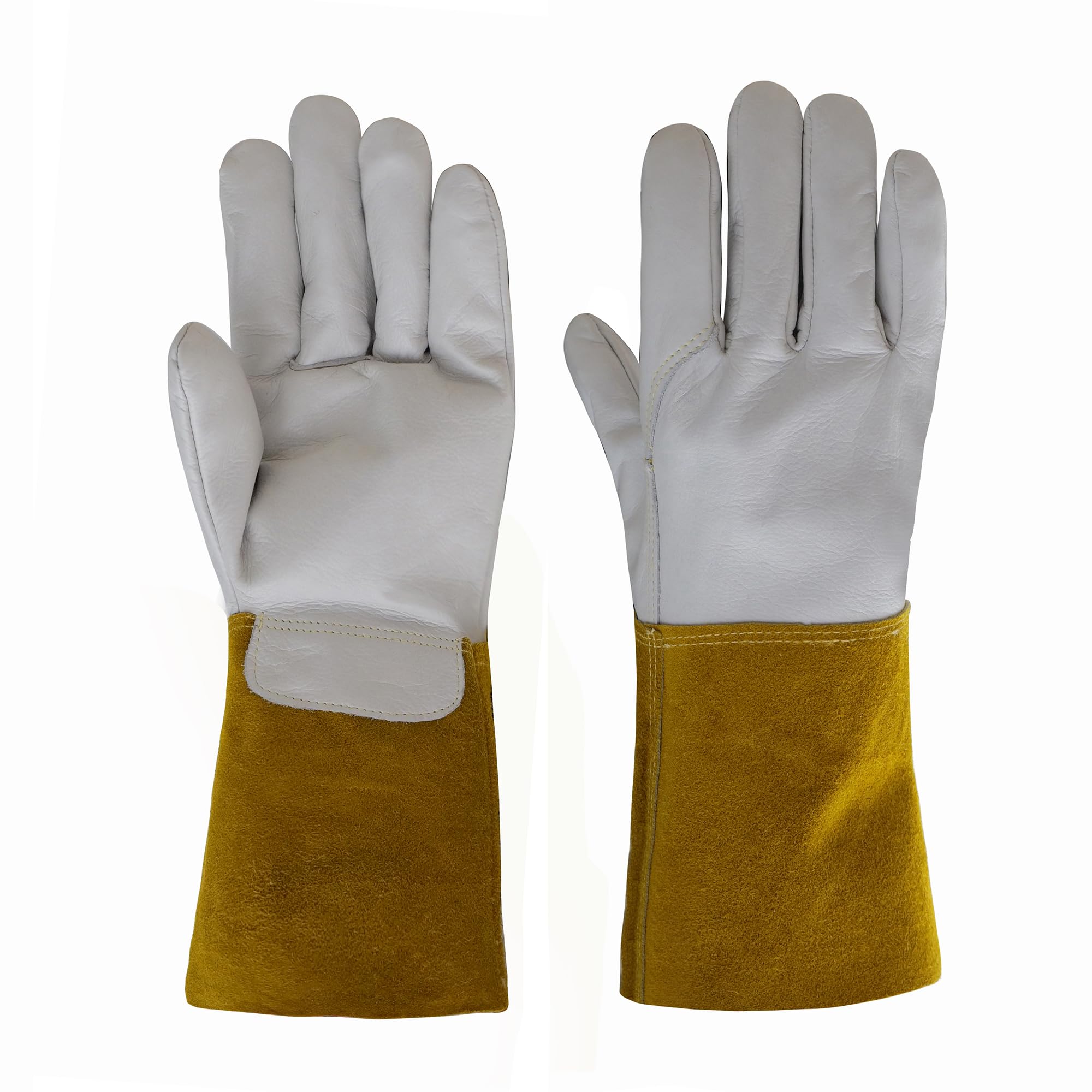 NBLEAGLO Tig Welding Gloves Unlined Grain Cowhide leather with 4