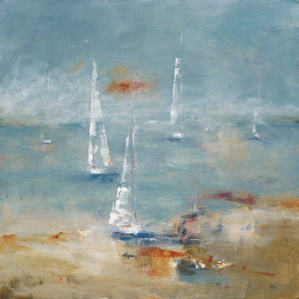 Feeling at home Navigare via STAMPA su CARTA OPACA 220gr Lisa Ridgers - mare orizzontale Immagine d'arte x cornice cm_55_X_55