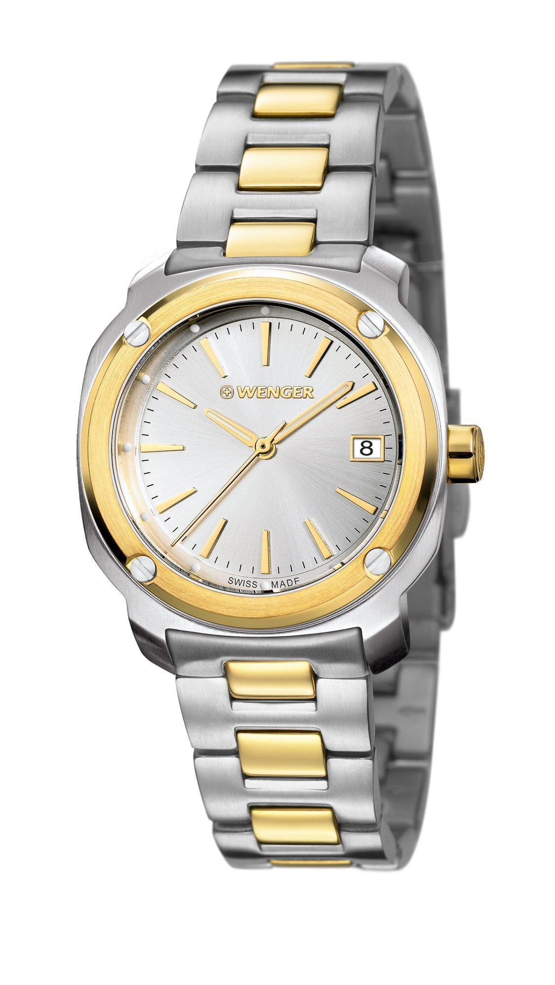 WENGER Edge Index Analogue Silver White Sunray Dial Womens Watch (B015WJRS6W) Amazon Price History, Amazon Price Tracker