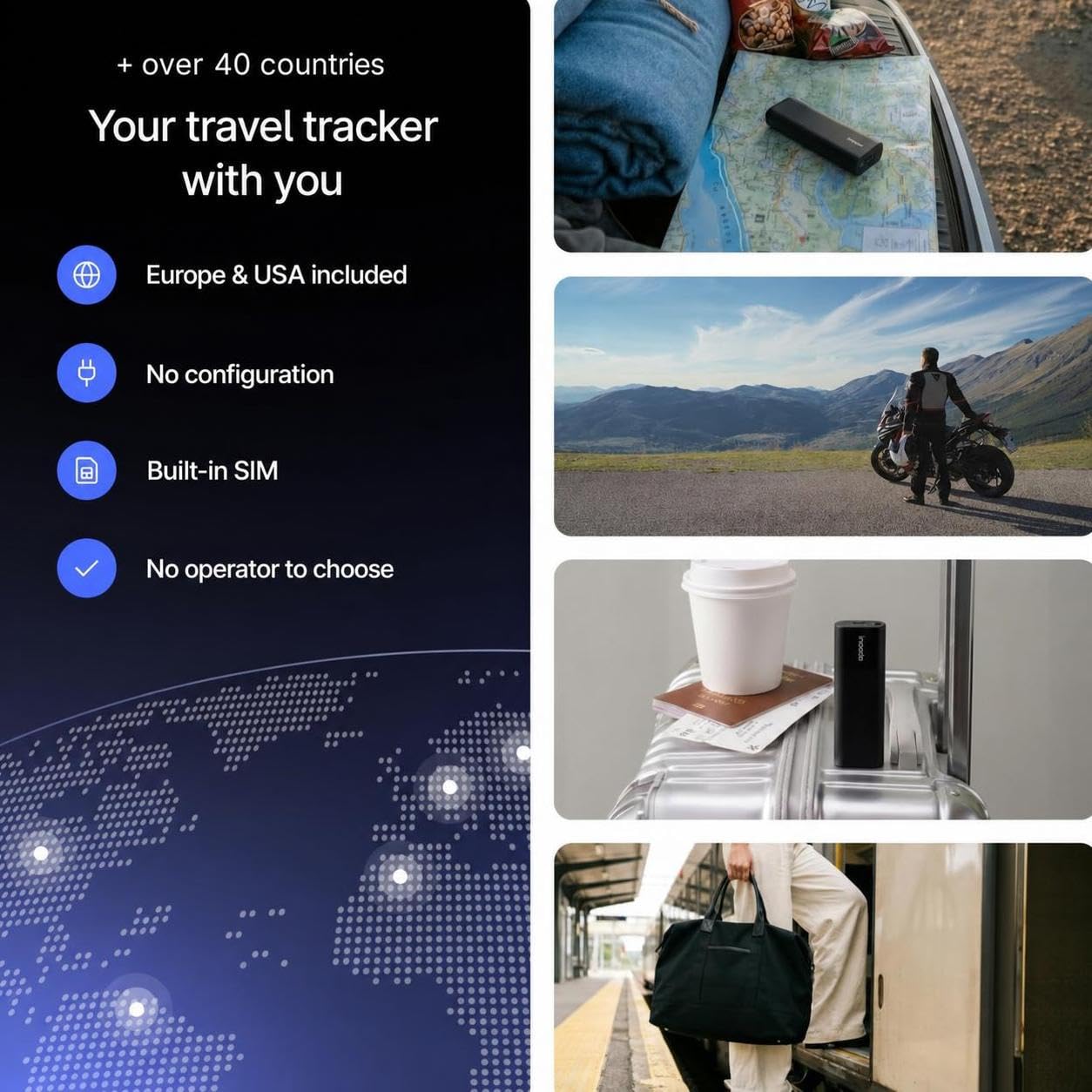Invoxia GPS Tracker Pro MAX - hasta 6 Meses de autonomía