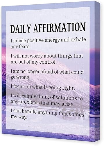Miniatura 8 de Decoración de pared de afirmaciones diarias, decoración de pared de afirmaciones positivas para oficina, afirmaciones diarias para mujeres,