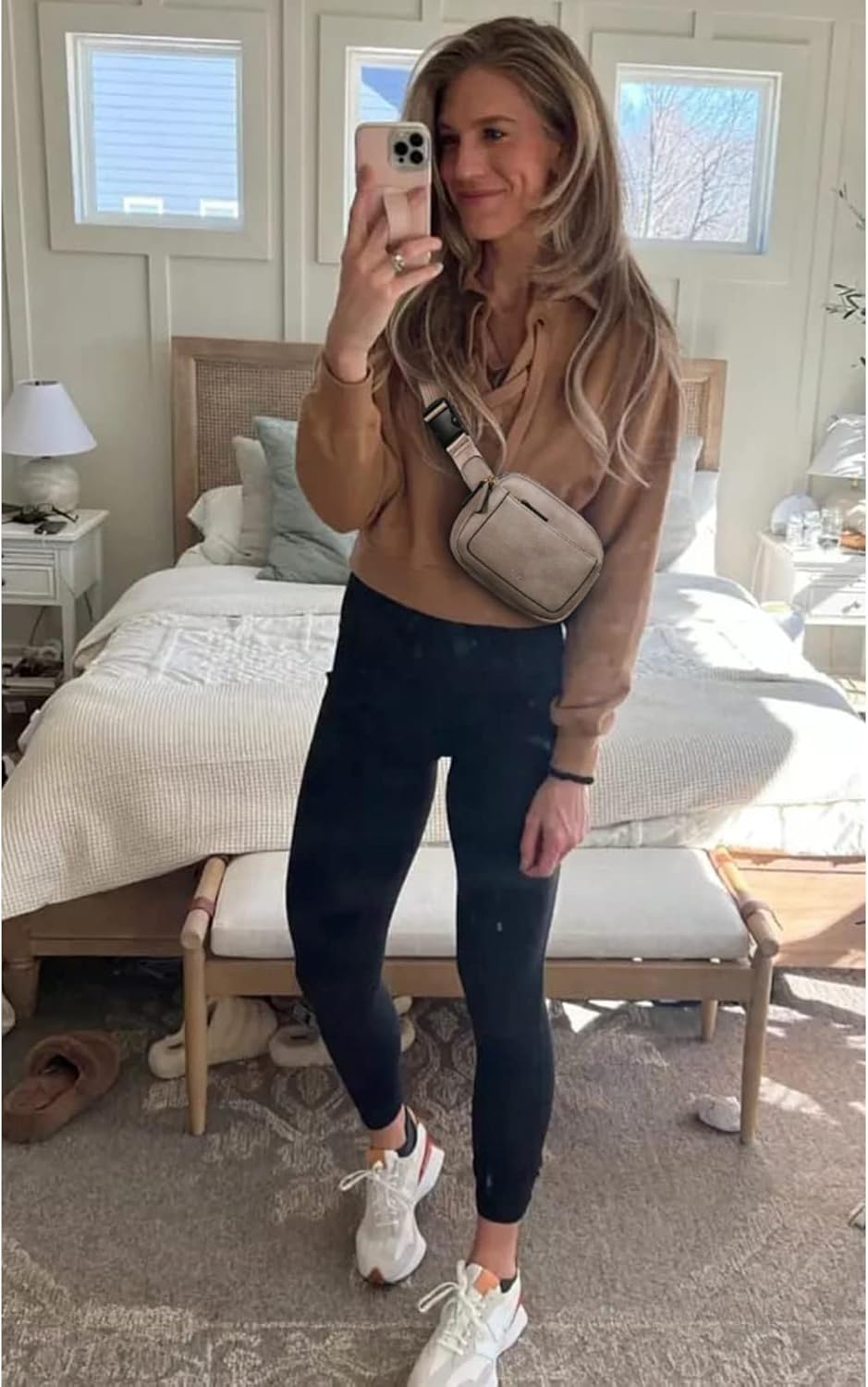 CLUCI Fanny Packs for Women Cross body, Belt Bag for Women, Mini Everywhere Crossbody Waist Bag Adjustable Strap, Vegan Leather Women's Fanny Pack
