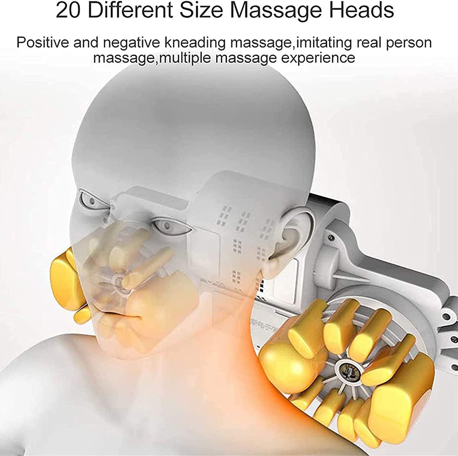 Colchonetas De Masaje De Cuerpo Completo, Cojín De Silla De Masaje Multifuncional con 10 Motores, 9 Modos De Masaje Y Calefacción, para Dolor De Espalda, Relajación De Dolores Musculares