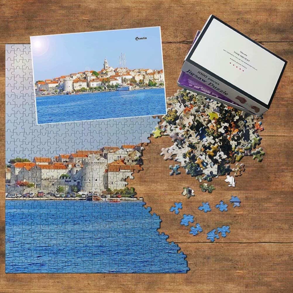 Croatia Jigsaw Puzzle 1000 Piece Croatia Korcula Puzzle Travel Souvenir Wooden