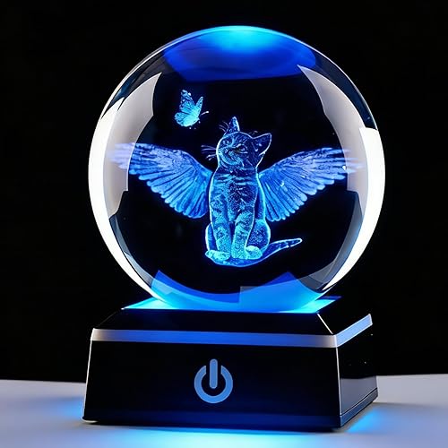 Vista 8 de Bolas de cristal de amor 3D "Eres lo mejor" con luz nocturna para mujeres, hombres, esposa, novia, mamá, niños, lámpara de cristal de 3.15