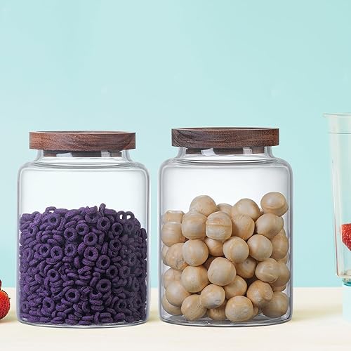 Miniatura 7 de Recipiente de café al vacío de vidrio para almacenamiento de alimentos con tapas herméticas, recipiente de café de vidrio de borosilicato,