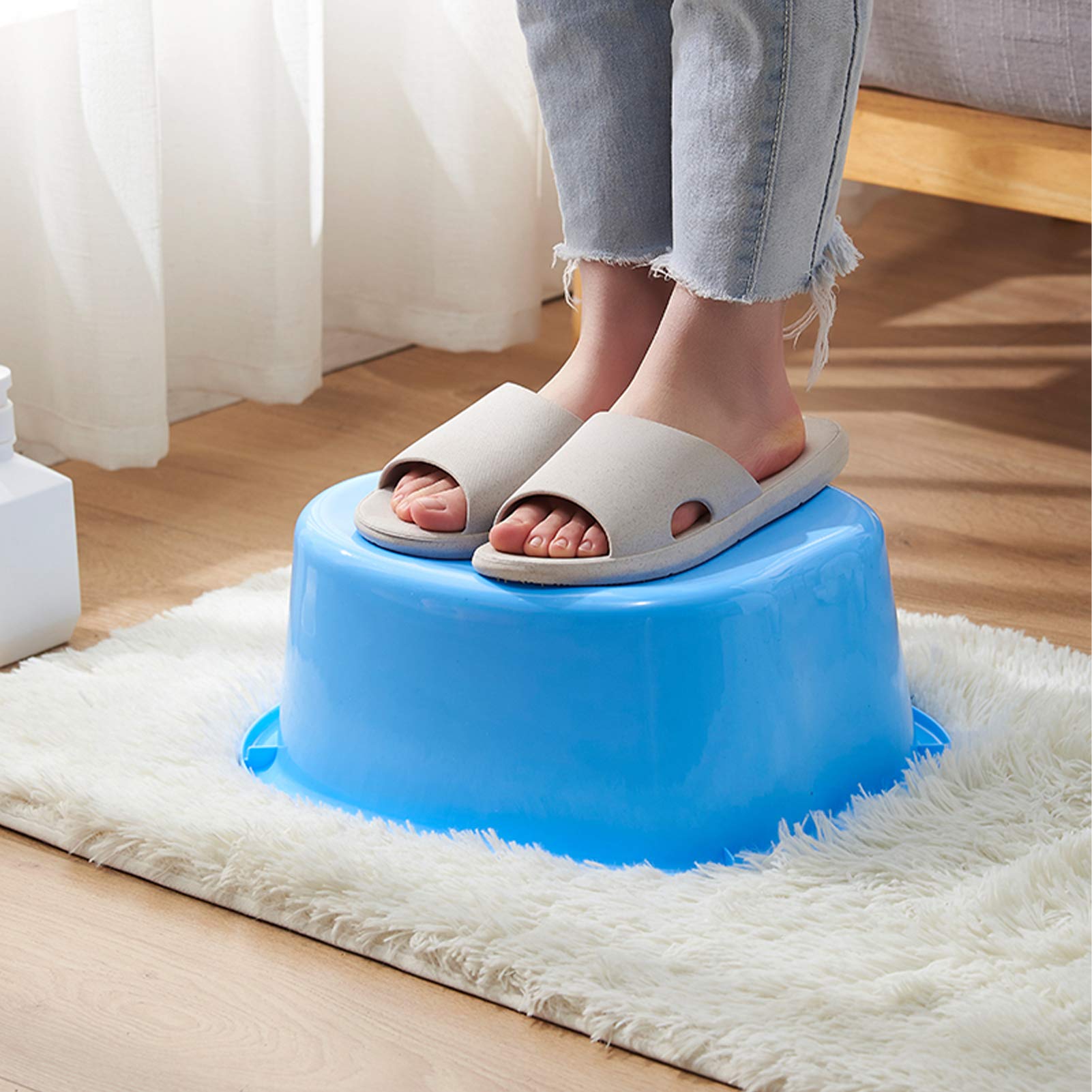 Pediluvio Idromassaggio Grande Plastica Vasca per Pediluvio, Piedi Cura Bagno Spa, per Pedicure Rilassare Disintossicazione e Massaggio, Sbarazzarsi di Calli Cuticole Pelle Morta (Purple)