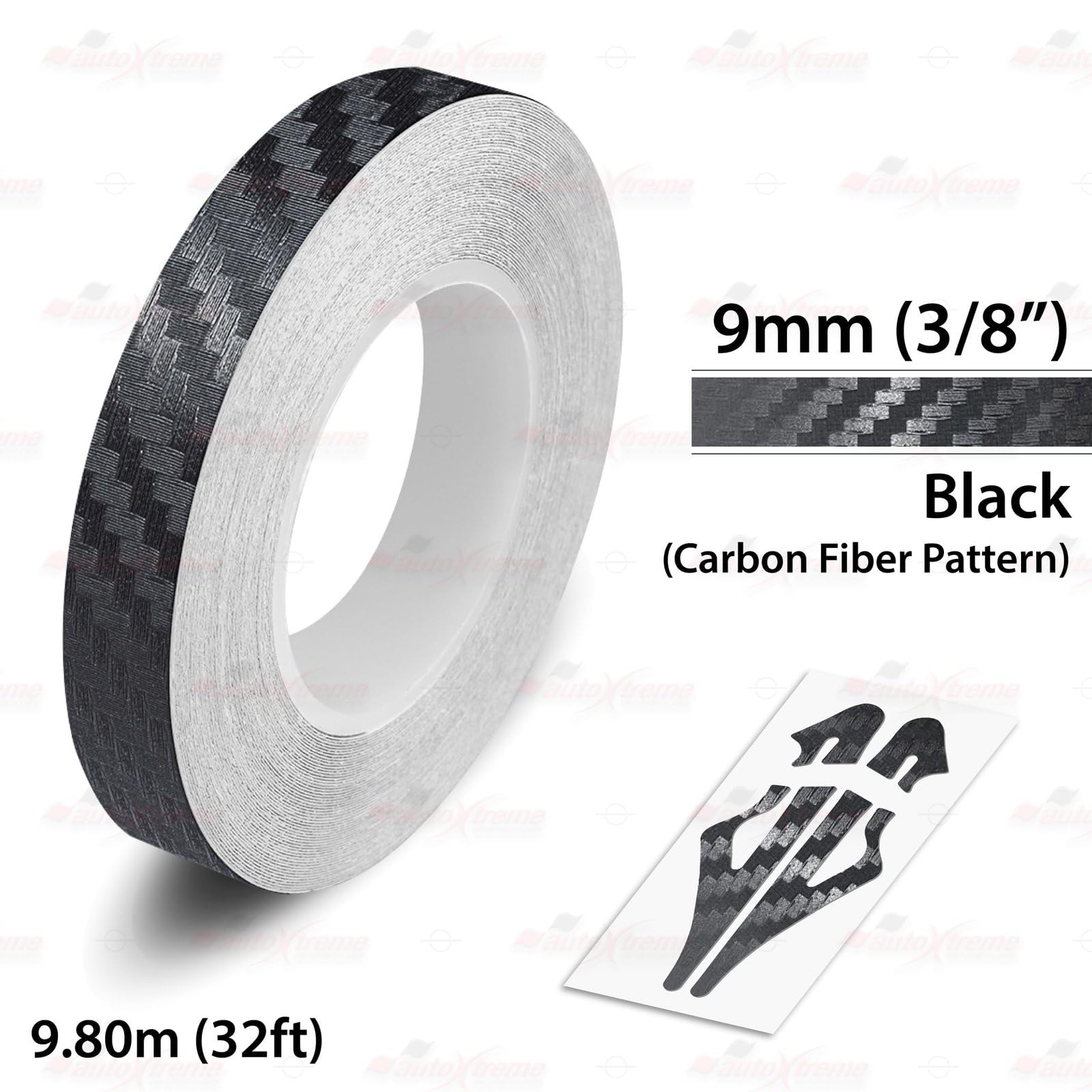 CARBON FIBER BLACK, 3/8