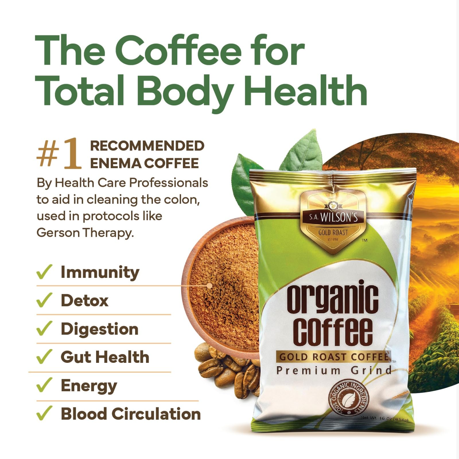 glutathione coffee enema Amazon.com : SA Wilson's Coffee Enema – Organic Enema Coffee – USDA Organic  – High Caffeine for Liver Detox, Colon Cleanse, Digestion & Energy – &  Detox Support 2-Pack : Grocery & Gourmet Food