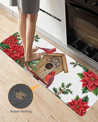 Miniatura 4 de Snowy Farmhouse - Tapete de baño para bañera, antideslizante, de secado rápido y absorbente, de tierra de diatomeas, para fregadero de cocina,