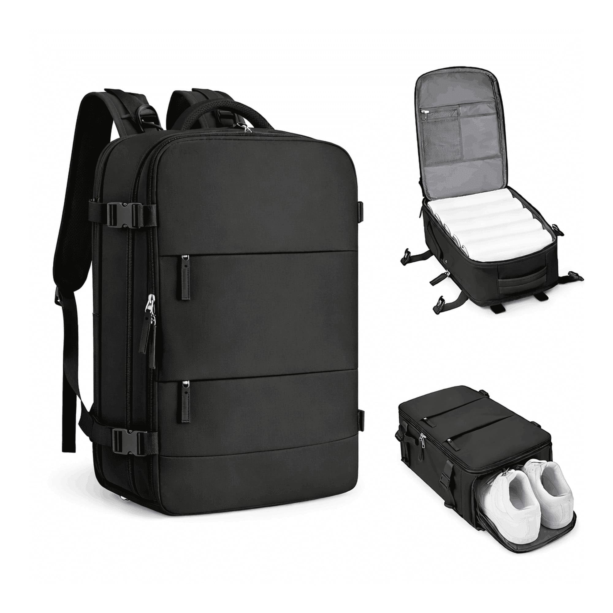 Plecak Podróżny do Samolotu - Bagaż Podręczny 40x30x20 cm dla WizzAir - Torba Kabinowa na Laptopa
