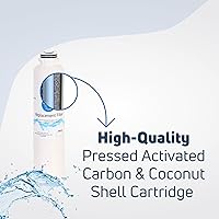 Vista 4 de Paquete de 3 filtros de agua de repuesto para refrigerador Samsung RF261BEAESR/AA-0001, compatible con Samsung DA29-00020B, DA29-00020A, cartucho