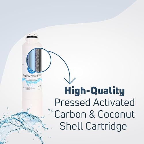 Miniatura 4 de 2-Pack Repuesto para Samsung rf323tedbsr Filtro de agua para nevera (Compatible Cartucho de filtro de agua para nevera Samsung DA2900020B,